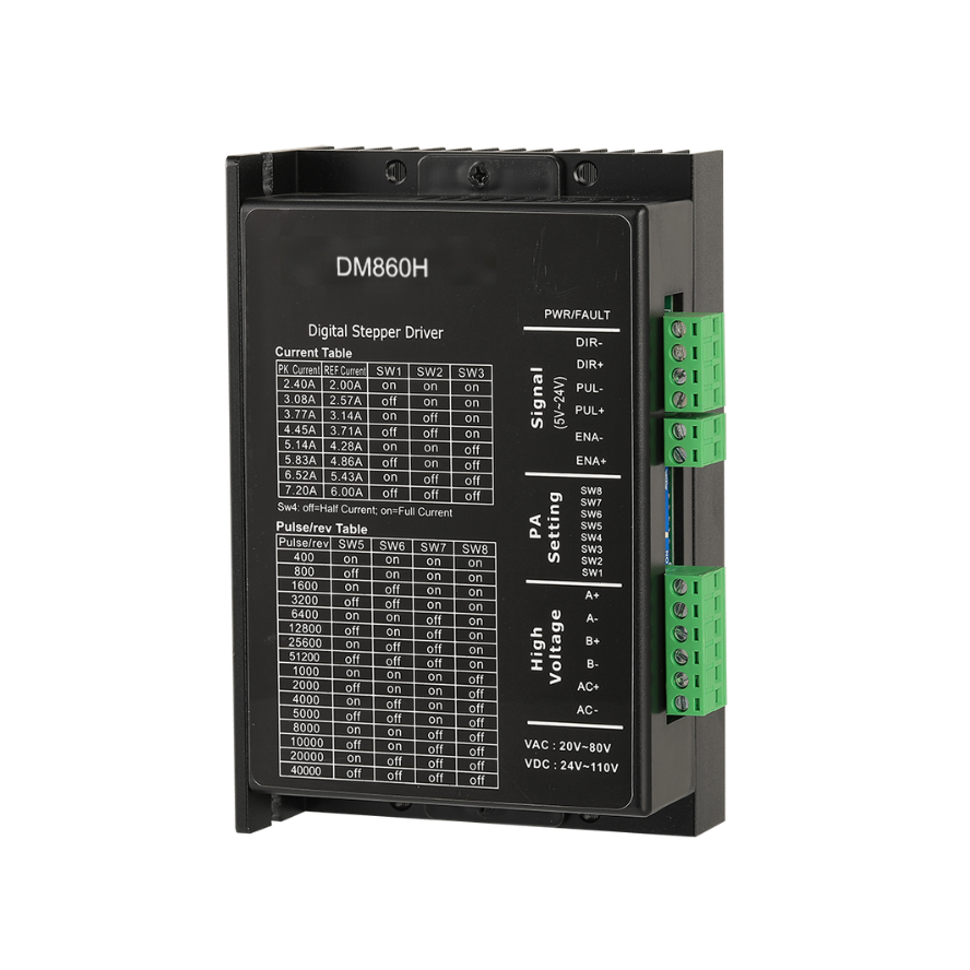 DM860H — 2-Phase Digital Stepper Driver with Serial Debugging