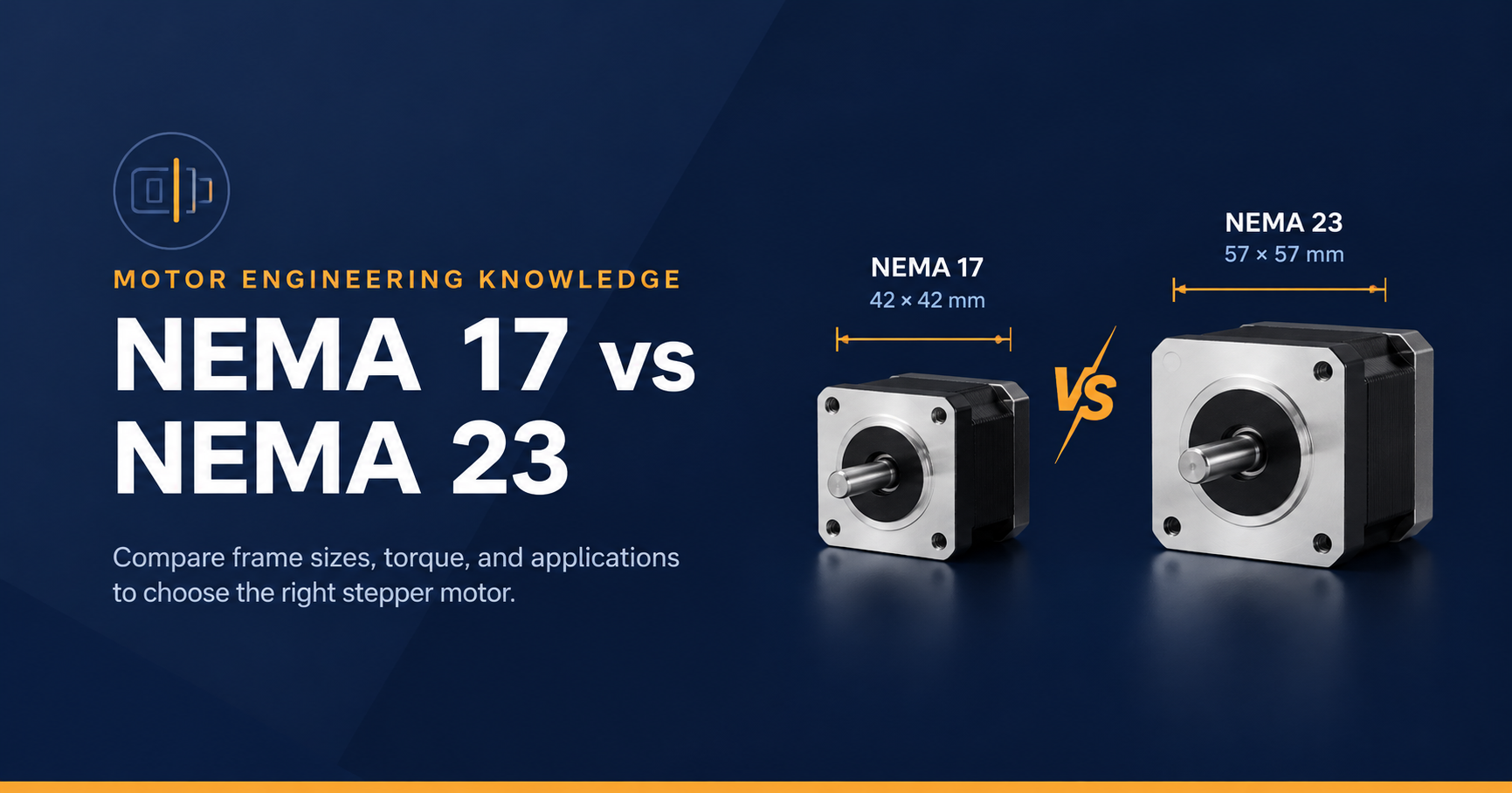 NEMA 17 vs NEMA 23 Stepper Motors: Size & Torque